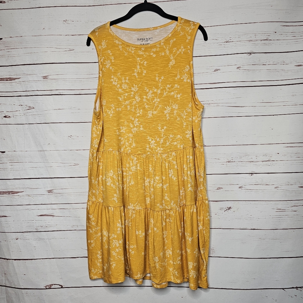 Torrid Super Soft Prairie Floral Slub Jersey Tunic/Dress